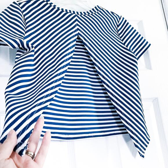 TOBI Striped Open Back Crop Top - Picture 5 of 5